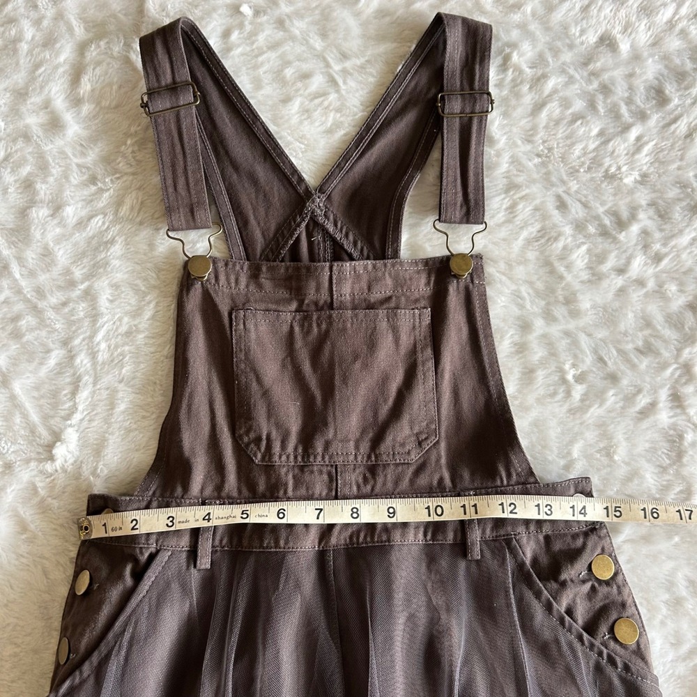 Renaa Overall Tulle Pinafore Dress Womens Small Whimsigoth Whimsical Goth Earthy - Picture 7 of 8